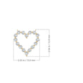 Round Cut Open Heart Moissanite Pendant Necklace
