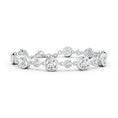 Round Moissanite Bezel Tennis Bracelet