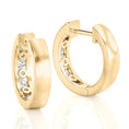 Load image into Gallery viewer, Round Cut Moissanite Huggie Hoop Earrings