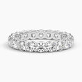 Round Cut Eternity Moissanite Wedding Band-3.2 mm