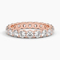 Round Cut Eternity Moissanite Wedding Band-3.2 mm