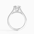 Load image into Gallery viewer, Round Cut Hidden Halo Moissanite Engagement Ring