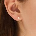 Round Cut Moissanite Stud Earrings