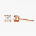 Round Cut Moissanite Stud Earrings
