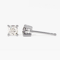 Round Cut Moissanite Stud Earrings