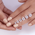 Round Cut Split-Shank Moissanite Engagement Ring