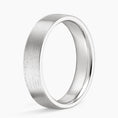 5 mm Rounded Interior Flat Matte Men’s Wedding Band
