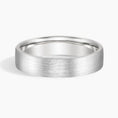5 mm Rounded Interior Flat Matte Men’s Wedding Band