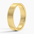 5 mm Rounded Interior Flat Men’s Wedding Band