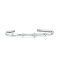 Five-Stone Round Moissanite Cuff Bracelet