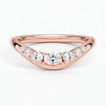Sculpted Curve Moissanite Wedding Band