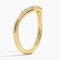 Sculpted Curve Moissanite Wedding Band