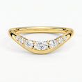 Sculpted Curve Moissanite Wedding Band
