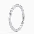 Load image into Gallery viewer, Single Sapphire Accent Wedding Band – 1.4 mm