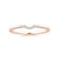 Soft Curved Moissanite Nesting Wedding Band - 1.8 mm