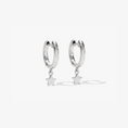 Load image into Gallery viewer, Star Dangle Mini Drop Huggie Hoop Earrings