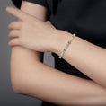 Sunlit Citrine Infinity with Moissanite Accents Bracelet