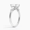 Load image into Gallery viewer, Symphony Three Stone Asscher Cut Moissanite Engagement Ring