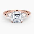 Load image into Gallery viewer, Symphony Three Stone Asscher Cut Moissanite Engagement Ring