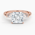 Load image into Gallery viewer, Symphony Three Stone Princess Cut Moissanite Engagement Ring