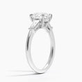 Load image into Gallery viewer, Symphony Three Stone Round Cut Moissanite Engagement Ring