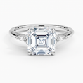 Load image into Gallery viewer, The Radiant Asscher Cut Moissanite Engagement Ring