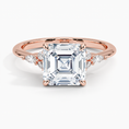 Load image into Gallery viewer, The Radiant Asscher Cut Moissanite Engagement Ring
