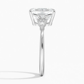 The Radiant Emerald Cut Moissanite Engagement Ring