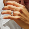 Load image into Gallery viewer, The Flush Baguette Moissanite Wedding Band - 3 mm