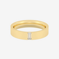 Load image into Gallery viewer, The Flush Baguette Moissanite Wedding Band - 4 mm