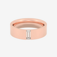 Load image into Gallery viewer, The Flush Baguette Moissanite Wedding Band - 5 mm