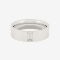 Load image into Gallery viewer, The Flush Baguette Moissanite Wedding Band - 5 mm
