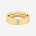Load image into Gallery viewer, The Flush Baguette Moissanite Wedding Band - 5 mm