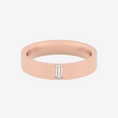 Load image into Gallery viewer, The Flush Baguette Moissanite Wedding Band - 4 mm