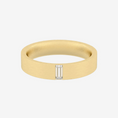 Load image into Gallery viewer, The Flush Baguette Moissanite Wedding Band - 4 mm