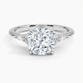 Load image into Gallery viewer, The Radiant Cushion Cut Moissanite Engagement Ring