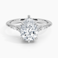 Load image into Gallery viewer, The Radiant Pear Cut Moissanite Engagement Ring
