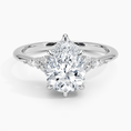 The Radiant Pear Cut Moissanite Engagement Ring