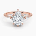 Load image into Gallery viewer, The Radiant Pear Cut Moissanite Engagement Ring