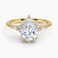 Load image into Gallery viewer, The Radiant Pear Cut Moissanite Engagement Ring