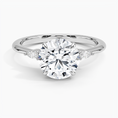 Load image into Gallery viewer, The Radiant Round Cut Moissanite Engagement Ring