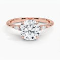 Load image into Gallery viewer, The Radiant Round Cut Moissanite Engagement Ring