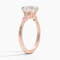 Load image into Gallery viewer, The Radiant Round Cut Moissanite Engagement Ring