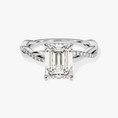 Load image into Gallery viewer, Twist_Emerald_Cut_Moissanite_Engagement_Ring_3