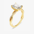 Load image into Gallery viewer, Twist_Emerald_Cut_Moissanite_Engagement_Ring_6