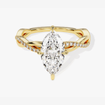 Load image into Gallery viewer, Twist Marquise Cut Moissanite Engagement Ring