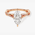 Load image into Gallery viewer, Twist Marquise Cut Moissanite Engagement Ring