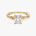 Load image into Gallery viewer, Twist Radiant Cut Moissanite Engagement Ring