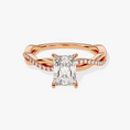 Load image into Gallery viewer, Twist Radiant Cut Moissanite Engagement Ring