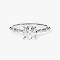 Load image into Gallery viewer, Versailles_Half_Coverage_Round_Cut_Moissanite_Engagement_Ring_2